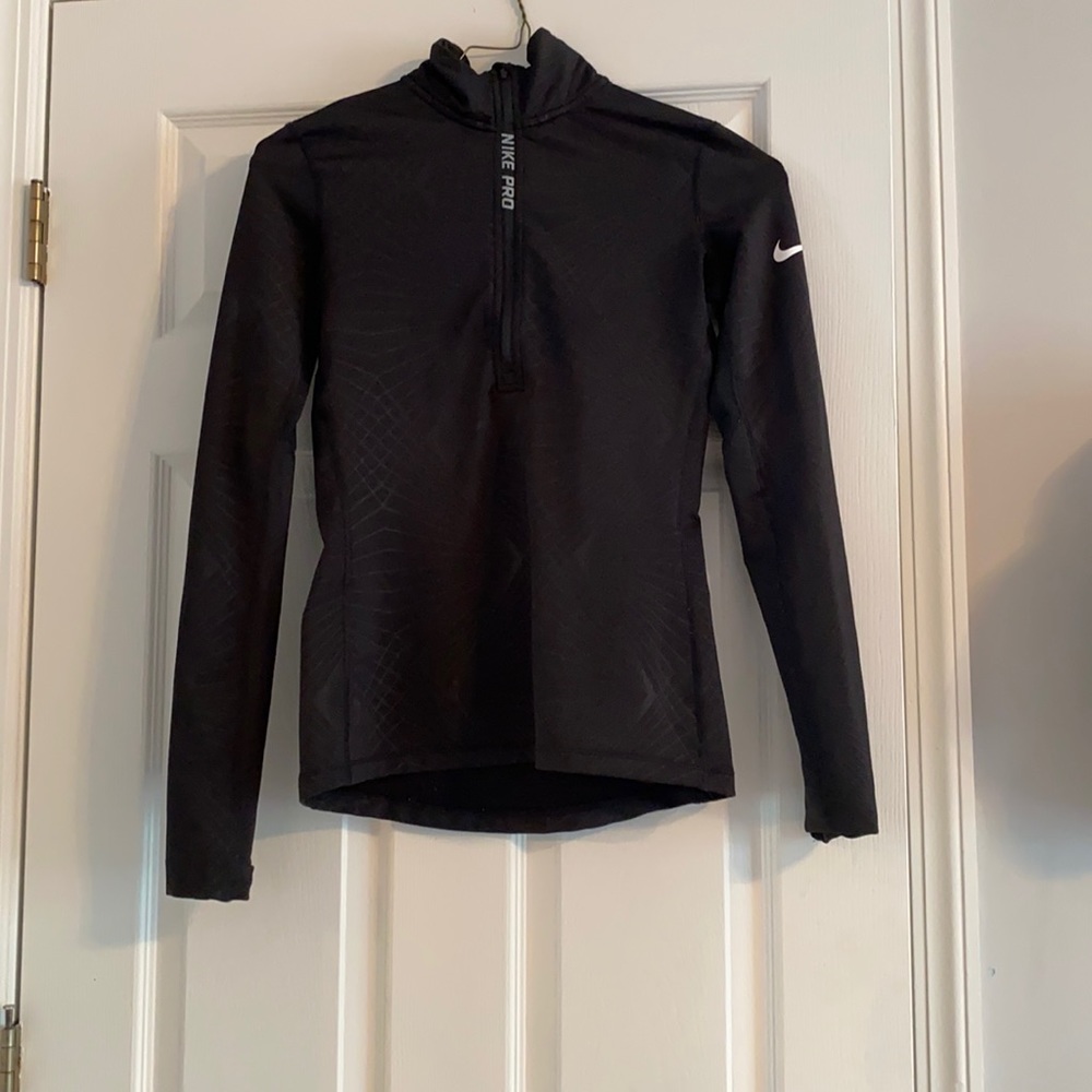 women’s nike pro workout quarter zip